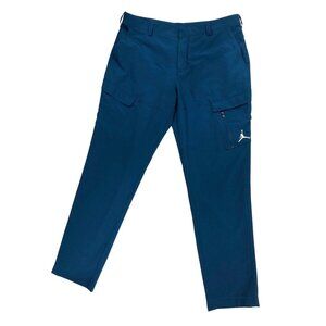Jordan Repel Active Golf Cargo Pants Mens 38x34 Blue Pockets Jumpman Logo Slim F